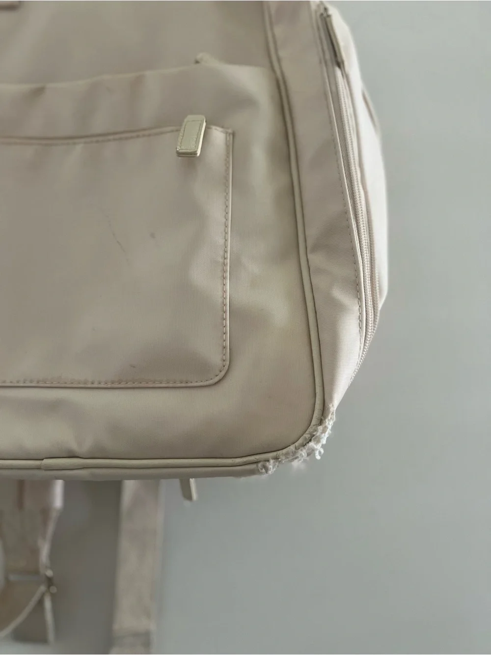 BEIS Cream Backpack - Versatile Travel Bag